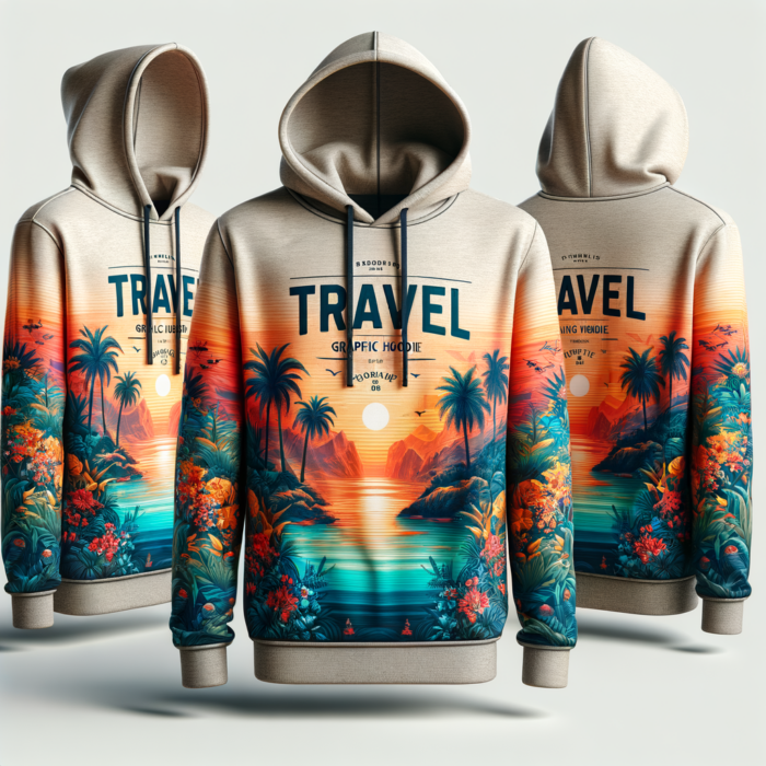 Vibrant Travel Graphic Hoodies