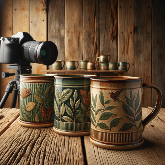 Retro Nature Pattern Mugs