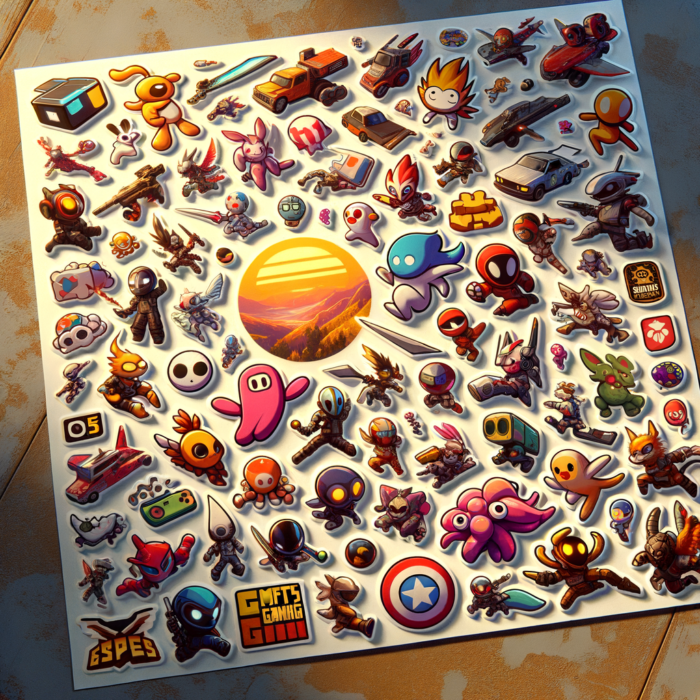 Comfy Gaming Artwork Stickers