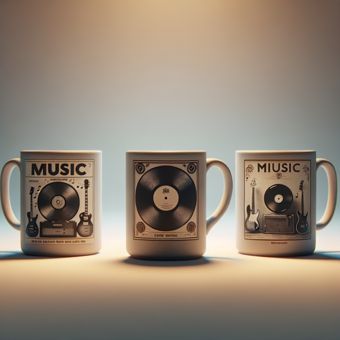 Minimalist Music Artwork Mugs