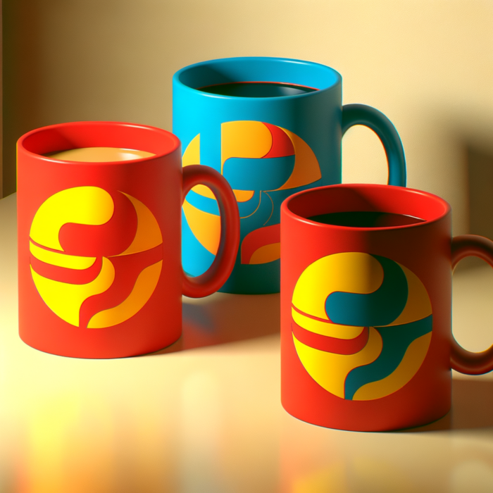 Retro Abstract Logo Mugs